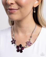 Load image into Gallery viewer, Cats Eye Calm Purple Necklace