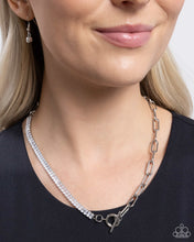Load image into Gallery viewer, Mismatched Monarchy White Necklace