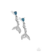 Load image into Gallery viewer, Mermaid Motivation Blue Earrings