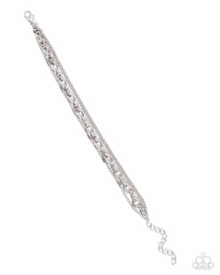 Chained Celebration Silver Bracelet