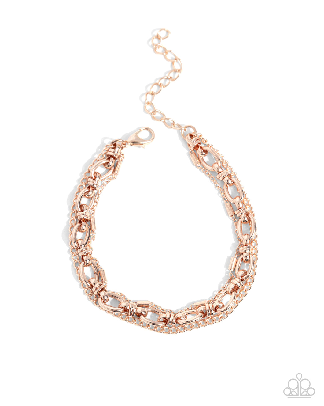 Chained Celebration Rose Gold Bracelet