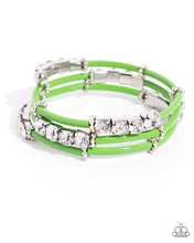 Load image into Gallery viewer, Certainly Coiled Green Coil Bracelet