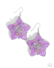 Load image into Gallery viewer, Summer Sprigs Purple Earring