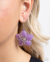 Load image into Gallery viewer, Summer Sprigs Purple Earring