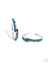 Load image into Gallery viewer, Ritzy Reputation Blue Hoops