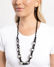 Load image into Gallery viewer, Flickering Fact Black Necklace