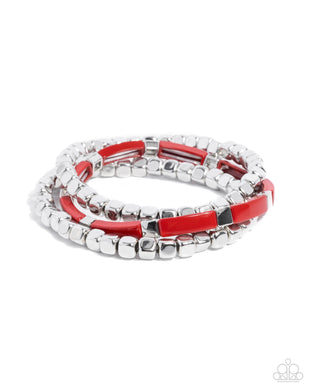 Colorful Cadenza Red Bracelet