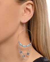 Load image into Gallery viewer, Fearless Fringe Blue Earrings