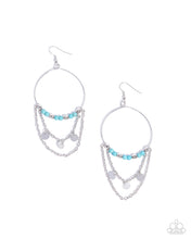 Load image into Gallery viewer, Fearless Fringe Blue Earrings