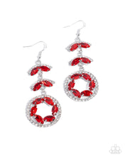 Load image into Gallery viewer, Polished Pattern Red Earrings