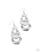Load image into Gallery viewer, Layered Labor Silver Earrings