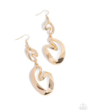 Load image into Gallery viewer, Abstract Angles Gold Earrings