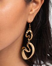 Load image into Gallery viewer, Abstract Angles Gold Earrings