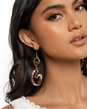 Load image into Gallery viewer, Abstract Angles Gold Earrings