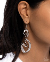 Load image into Gallery viewer, Abstract Angles Silver Earring