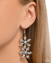 Load image into Gallery viewer, Fabulous Florals Blue Earrings