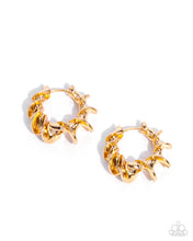 Load image into Gallery viewer, Corkscrew Chic Gold Hoop Earrings