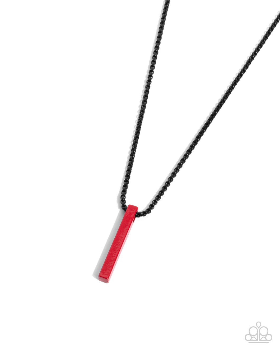 Modern Mix Red Men’s Necklace