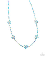 Load image into Gallery viewer, Homecoming Hearts Blue Necklace