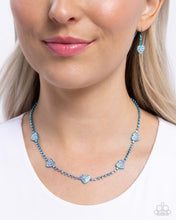 Load image into Gallery viewer, Homecoming Hearts Blue Necklace