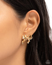 Load image into Gallery viewer, Princess Treatment Gold Post Earrings