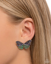 Load image into Gallery viewer, Aerial Appreciation Blue Post Earrings