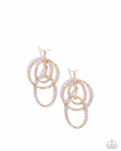 Load image into Gallery viewer, Geometric Glitz Gold Earrings