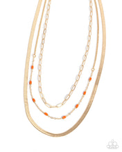 Load image into Gallery viewer, Mismatched Magic Orange Necklace