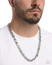 Load image into Gallery viewer, Welded Work Silver Necklace