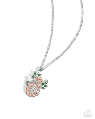 Botanical Bunch Orange Necklace