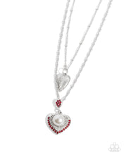 Load image into Gallery viewer, Abstract Affection Red Necklace