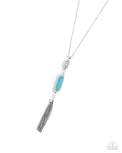 Load image into Gallery viewer, Vertical Vacation Blue Necklace