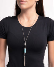 Load image into Gallery viewer, Vertical Vacation Blue Necklace