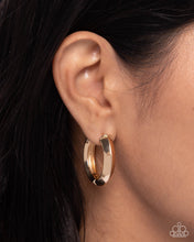 Load image into Gallery viewer, Hinged Homage Gold Hinged Hoop Earrings