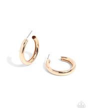Load image into Gallery viewer, Second Sight Gold Hoop Earrings