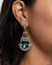 Load image into Gallery viewer, Complimentary Chandelier Green Earrings