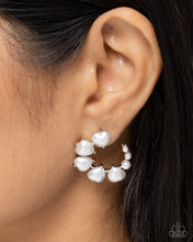 Load image into Gallery viewer, Castle Courting White Earrings