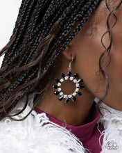 Load image into Gallery viewer, Wreathed Wish Black Earrings