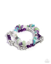 Load image into Gallery viewer, Stony Sequence Purple Bracelet