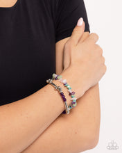 Load image into Gallery viewer, Stony Sequence Purple Bracelet