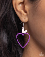 Load image into Gallery viewer, Acceptable Affection Purple Earrings