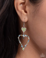 Load image into Gallery viewer, Parallel Passion Green Earrings