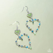 Load image into Gallery viewer, Parallel Passion Green Earrings