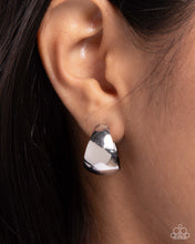 Load image into Gallery viewer, Suddenly Shiny Silver Hoop Earrings