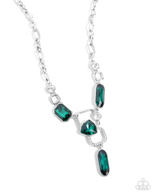 Artistic Elegance Green Necklace
