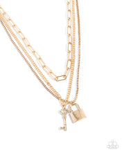 Load image into Gallery viewer, LOCKS of Luck Gold Necklace