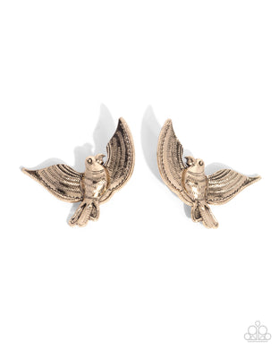 Bird of PLAY Gold Earrings