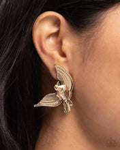 Load image into Gallery viewer, Bird of PLAY Gold Earrings