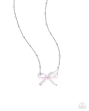 Load image into Gallery viewer, Bridesmaid Bow Pink Necklace