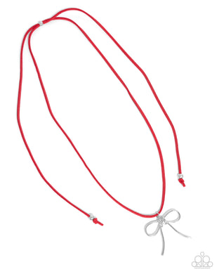 Bolo Bow Red Necklace